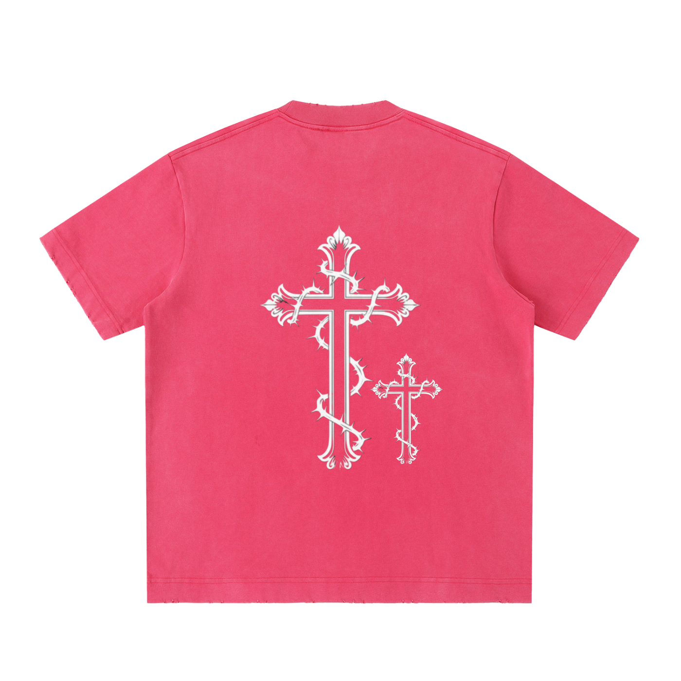 Heavyweight Vintage Washed Frayed T-Shirt
