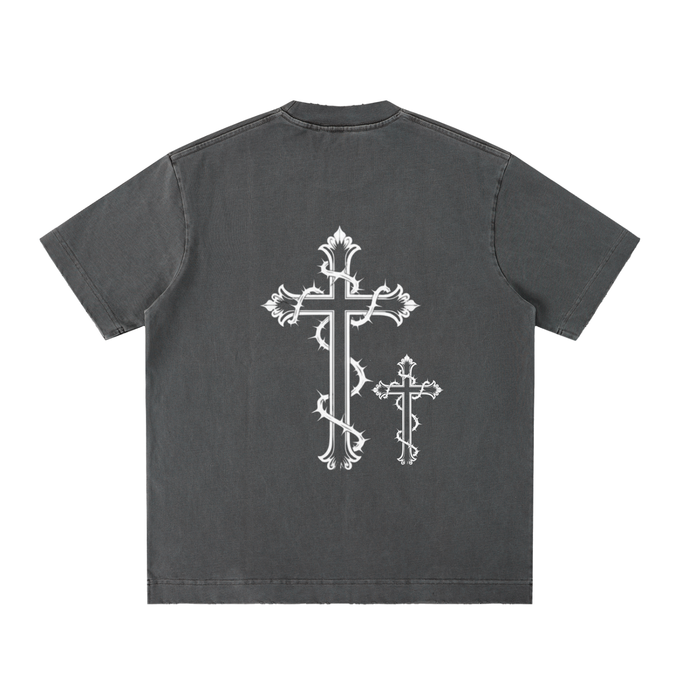 Heavyweight Vintage Washed Frayed T-Shirt