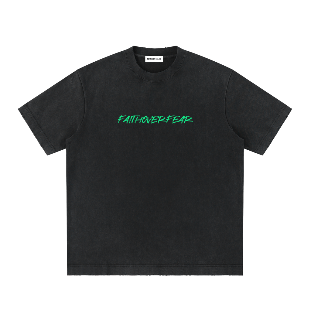 Heavyweight Vintage Washed Frayed T-Shirt