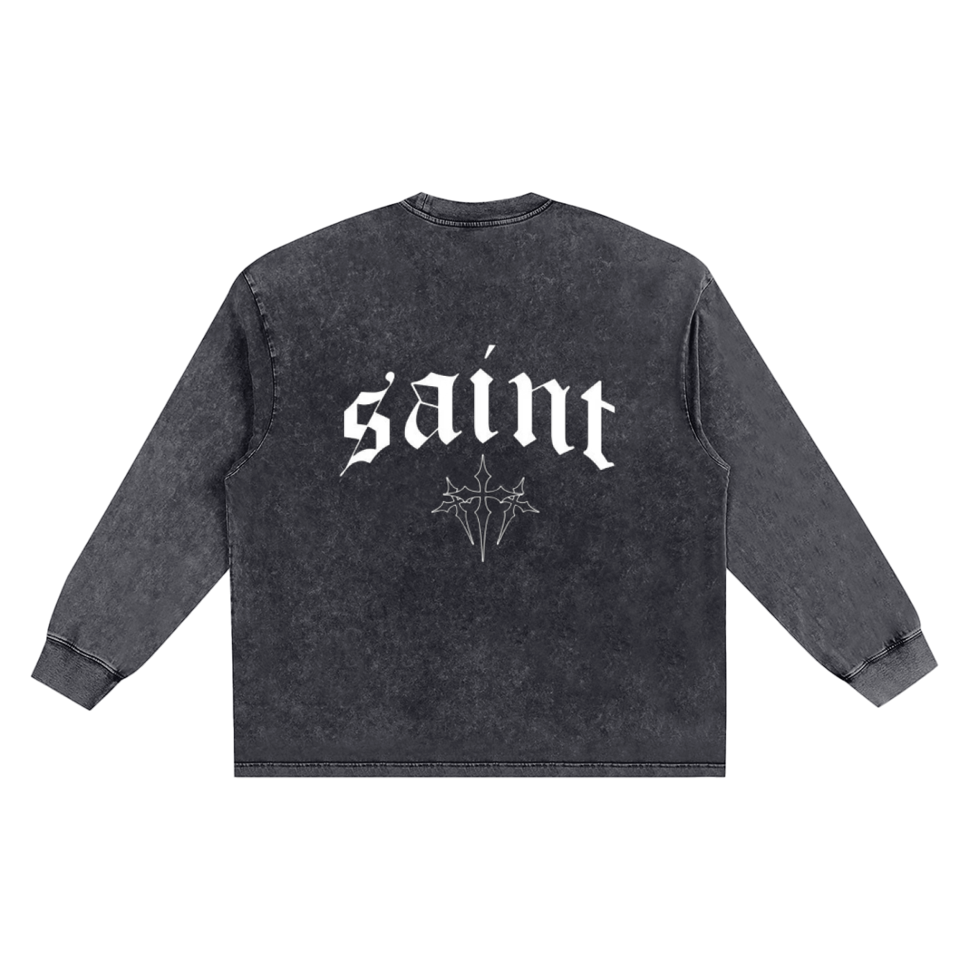 Snow Washed Frayed Edge T-Shirt