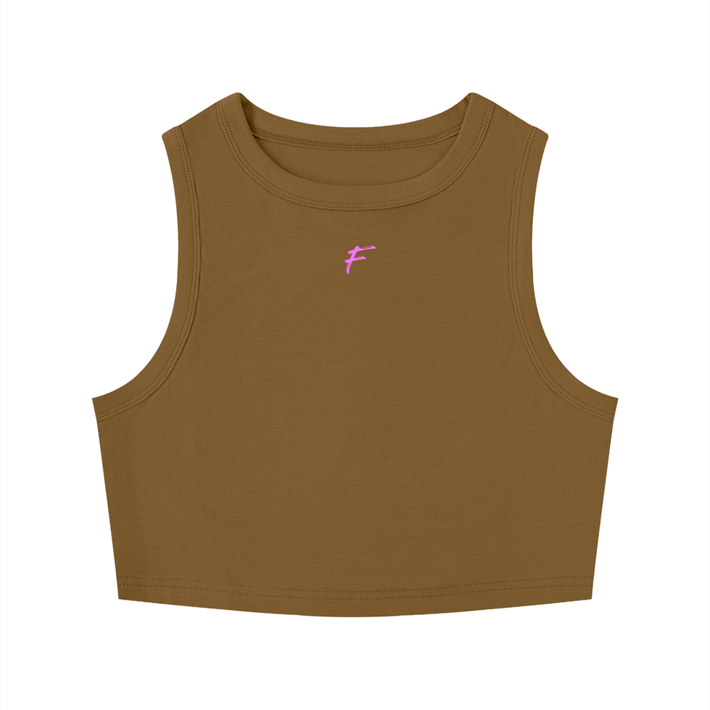 Women's Tight Crewneck Crop Tank Top