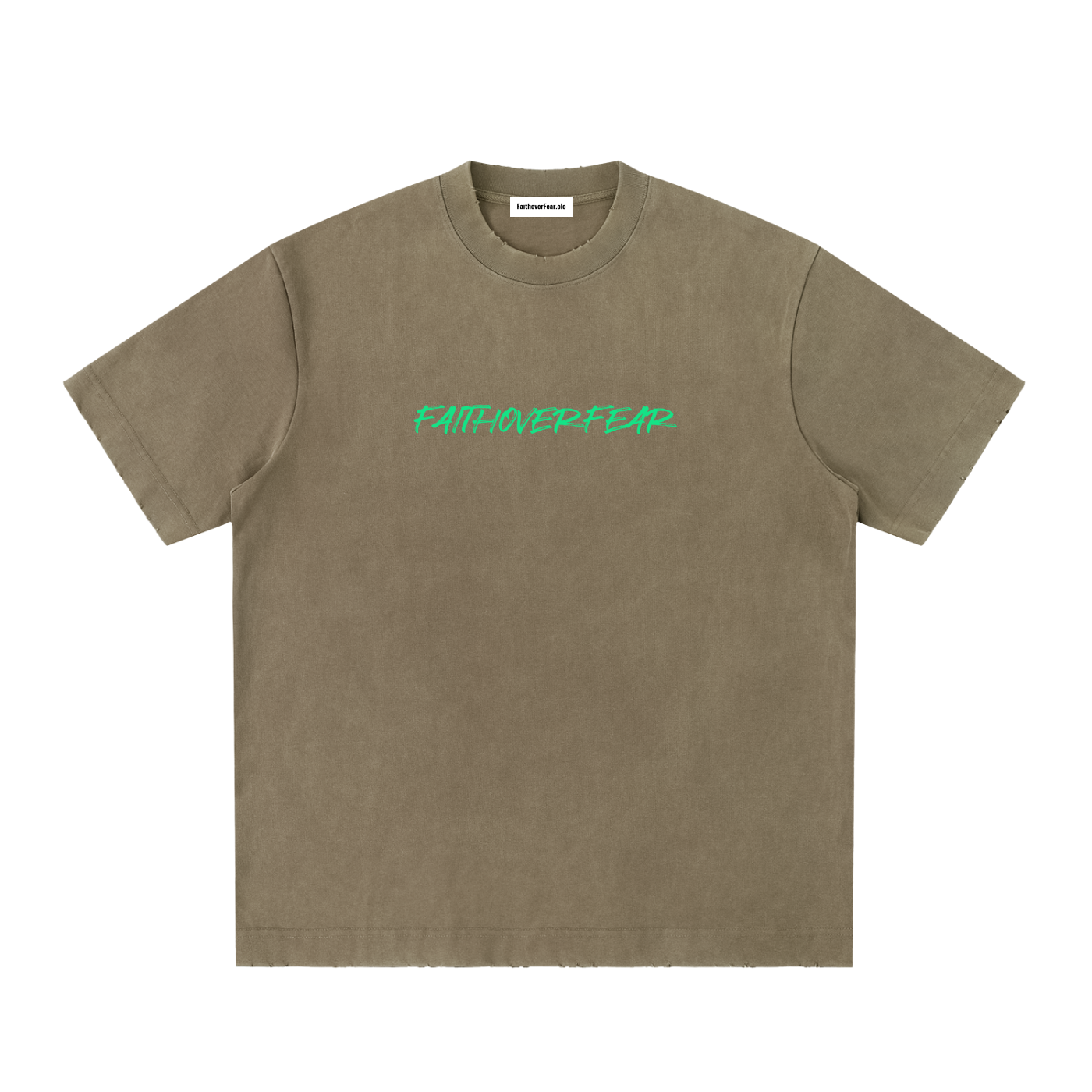 Heavyweight Vintage Washed Frayed T-Shirt
