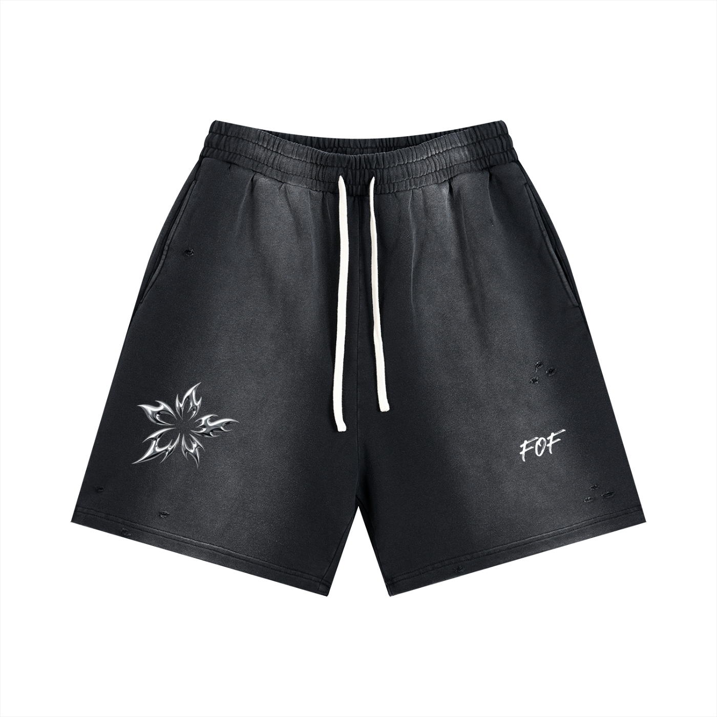Sun Fade Distressed Shorts