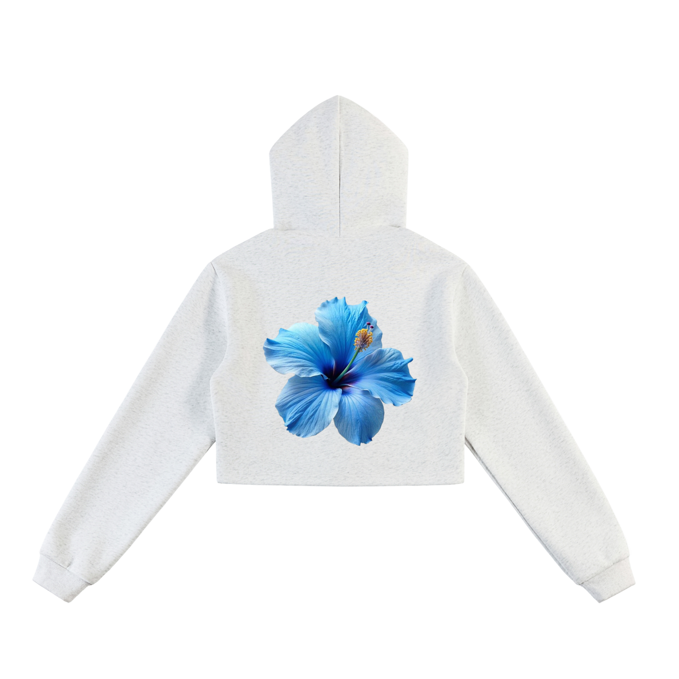 Essential Cropped Zip-Up Hoodie
