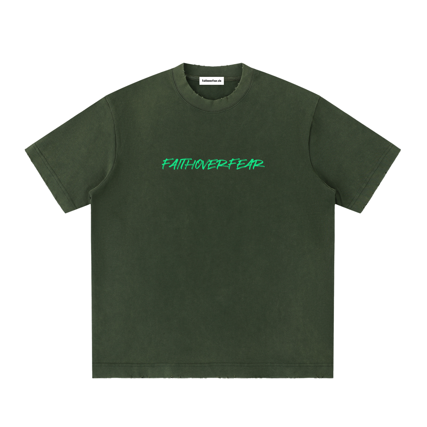 Heavyweight Vintage Washed Frayed T-Shirt