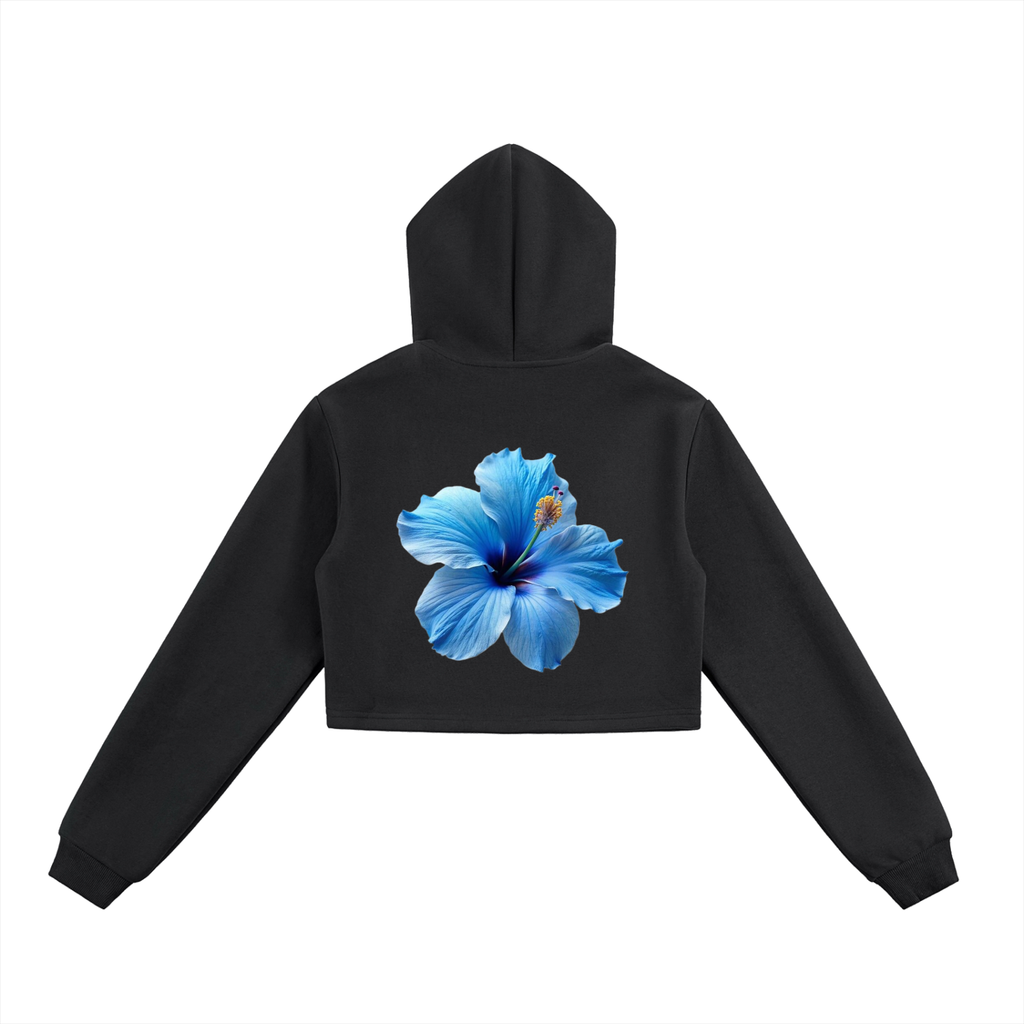 Essential Cropped Zip-Up Hoodie