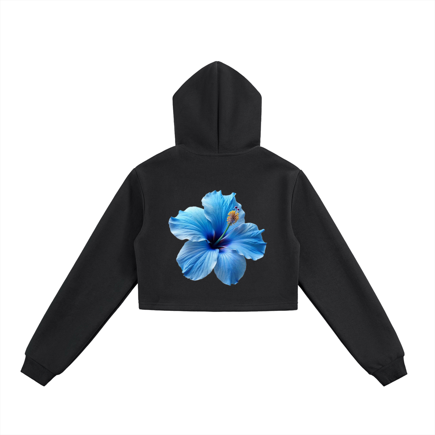 Essential Cropped Zip-Up Hoodie