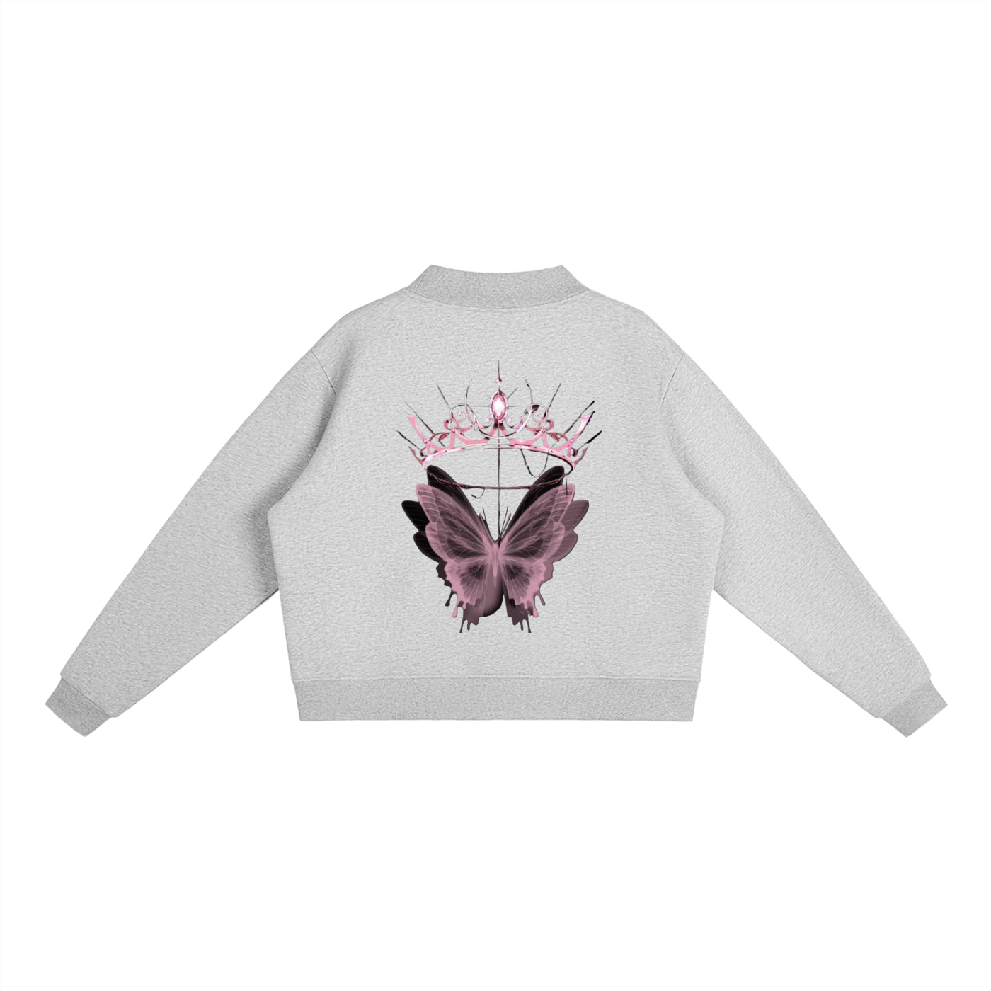 Womens Essential Fleece Mock-Neck Crew hoodie