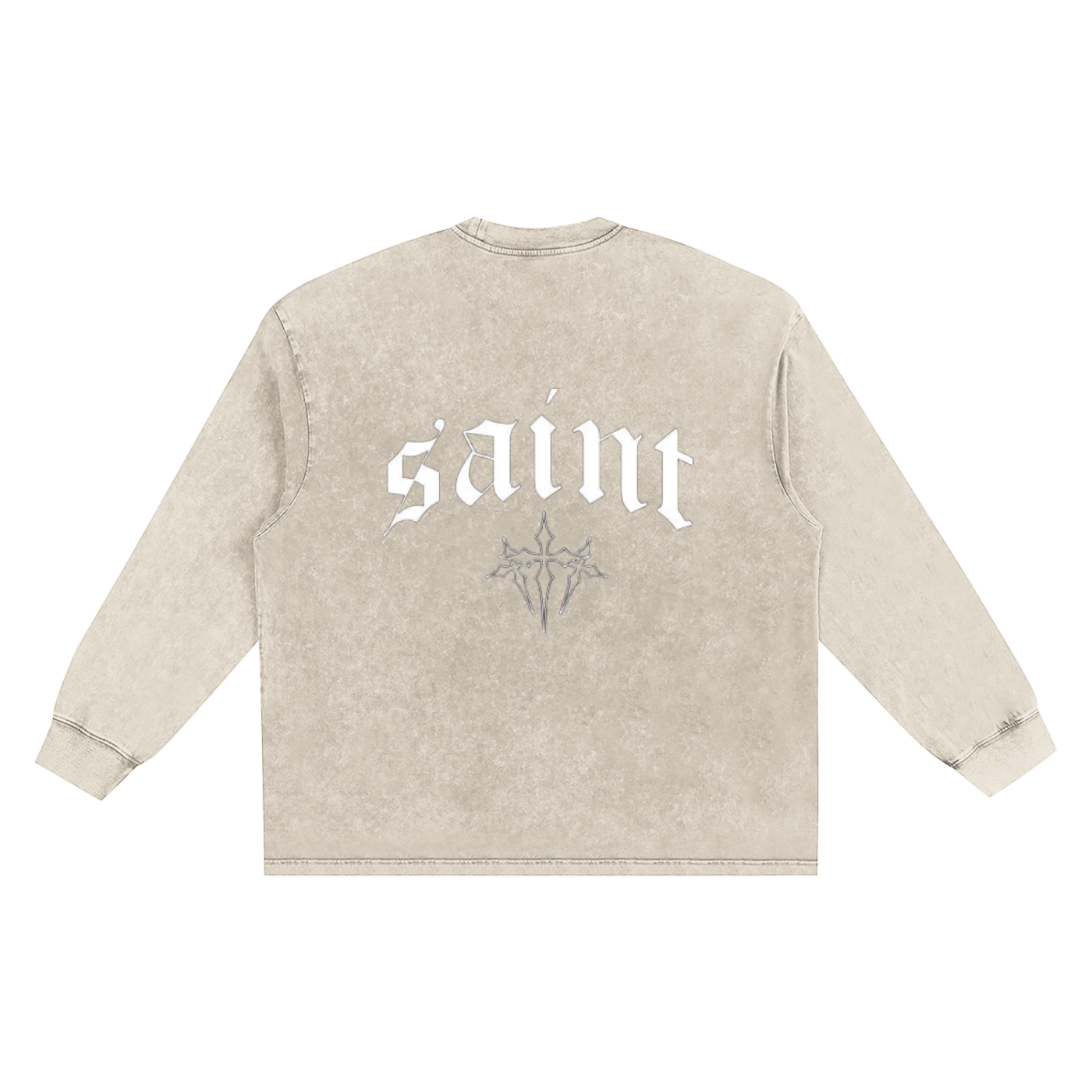 Snow Washed Frayed Edge T-Shirt