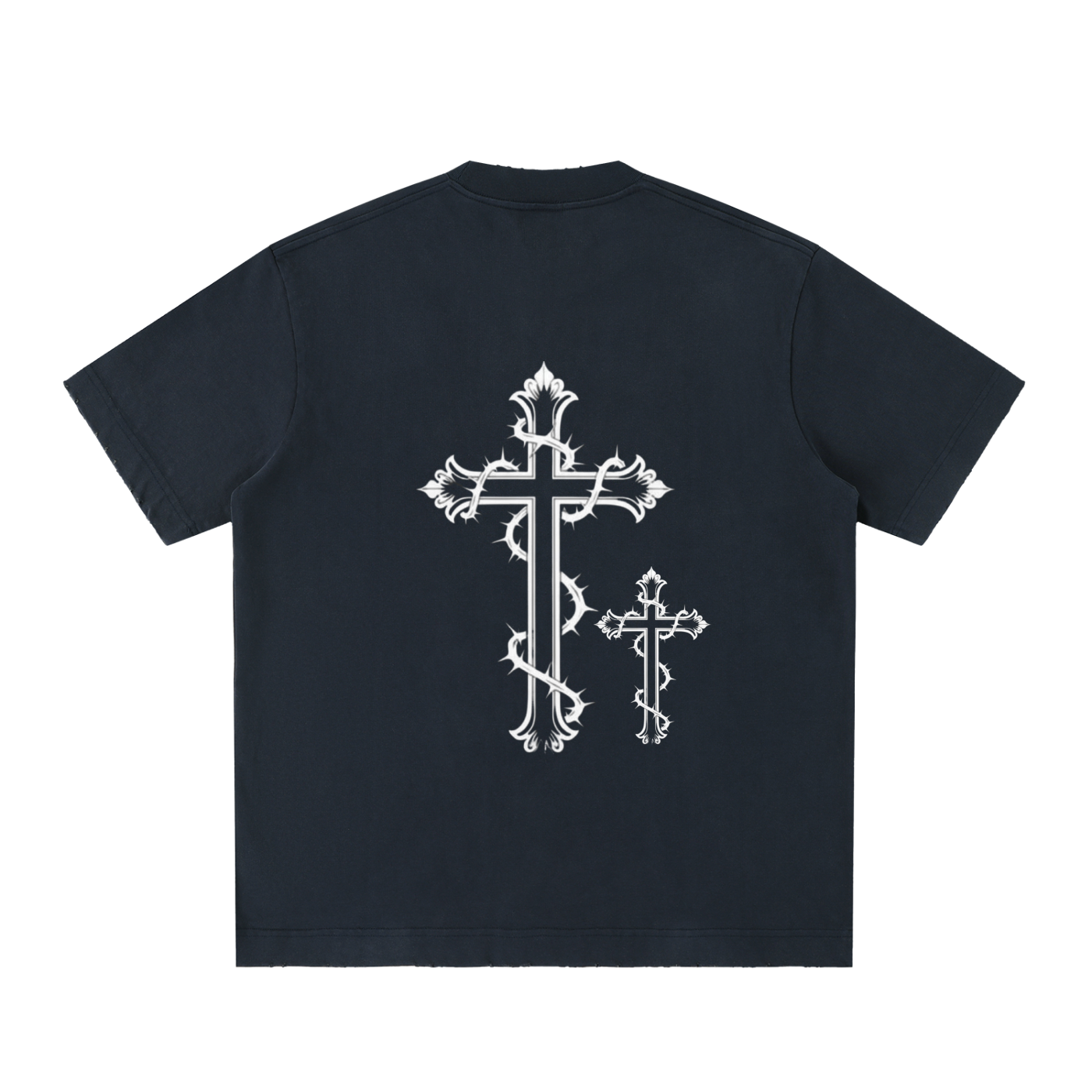 Heavyweight Vintage Washed Frayed T-Shirt