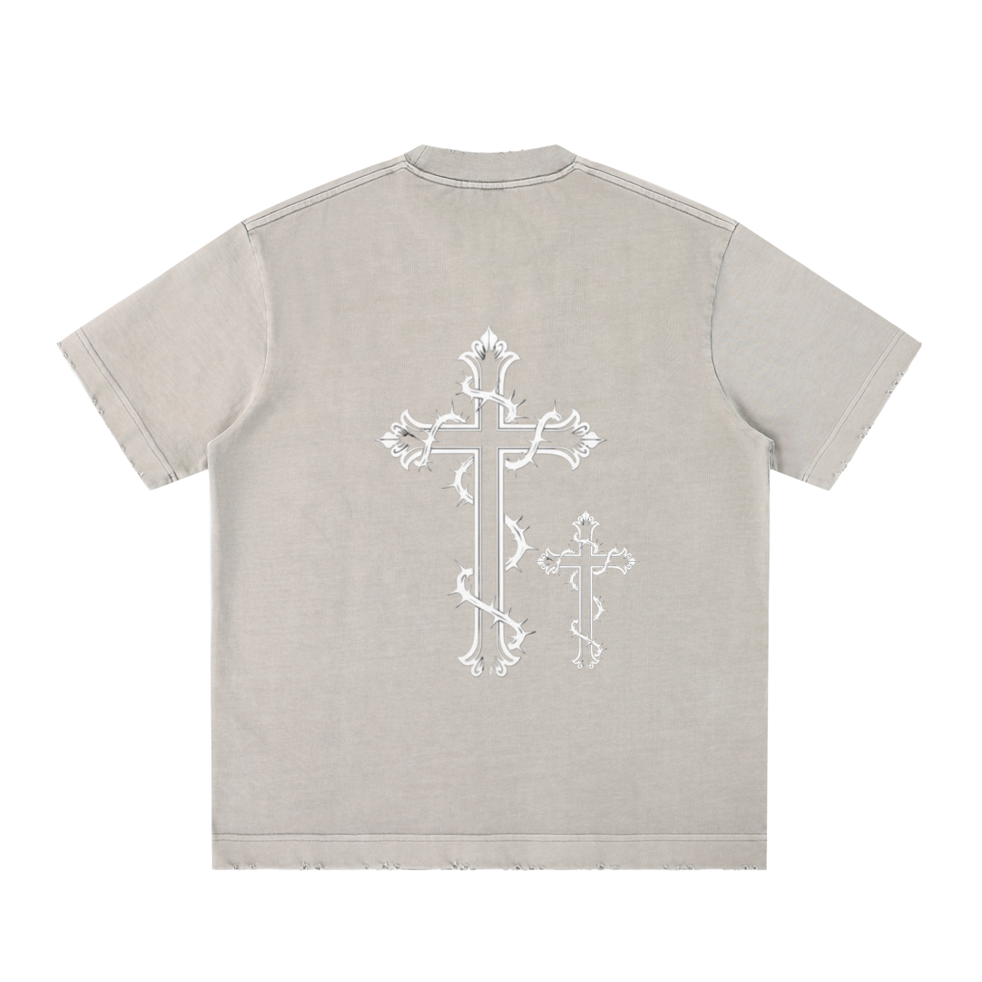 Heavyweight Vintage Washed Frayed T-Shirt