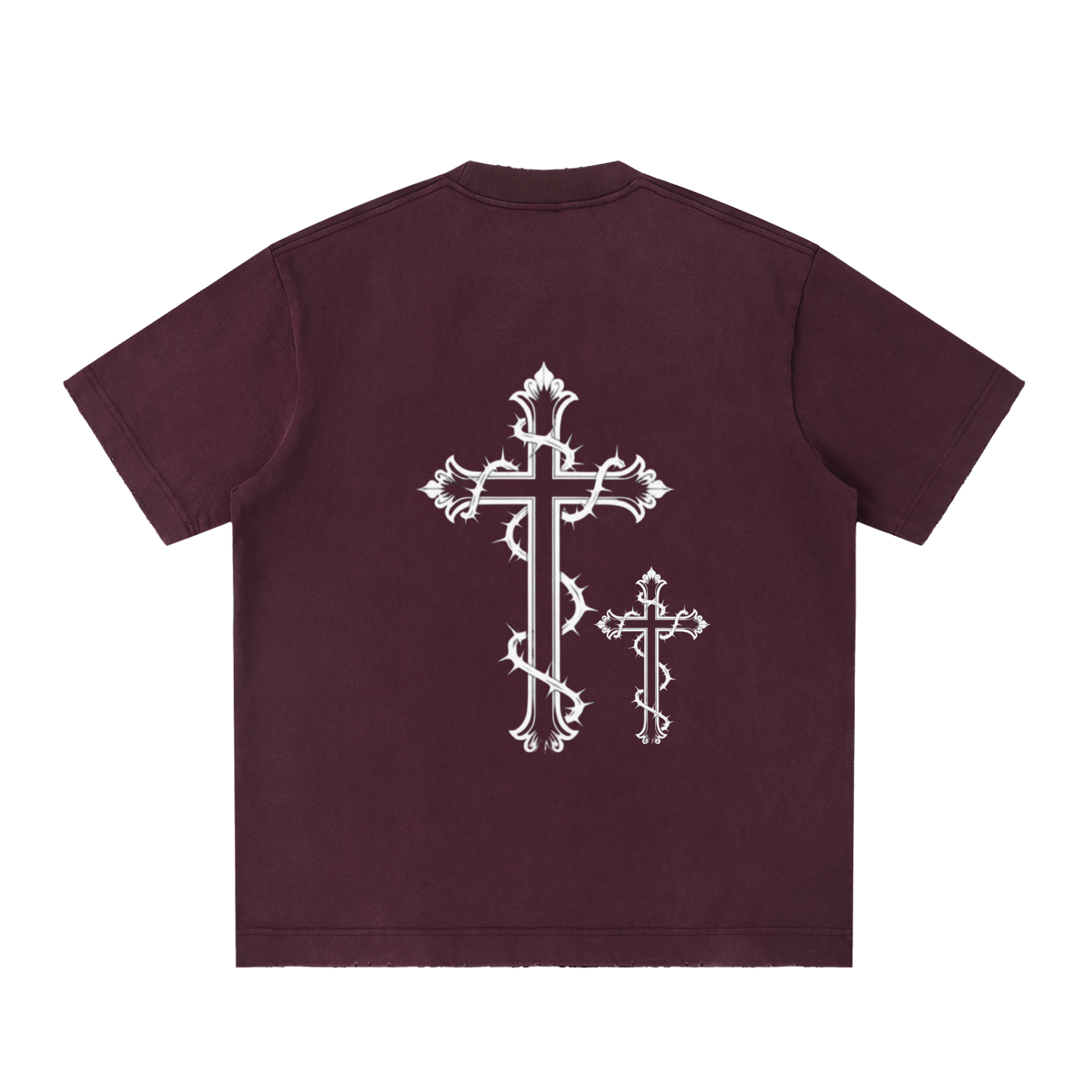 Heavyweight Vintage Washed Frayed T-Shirt