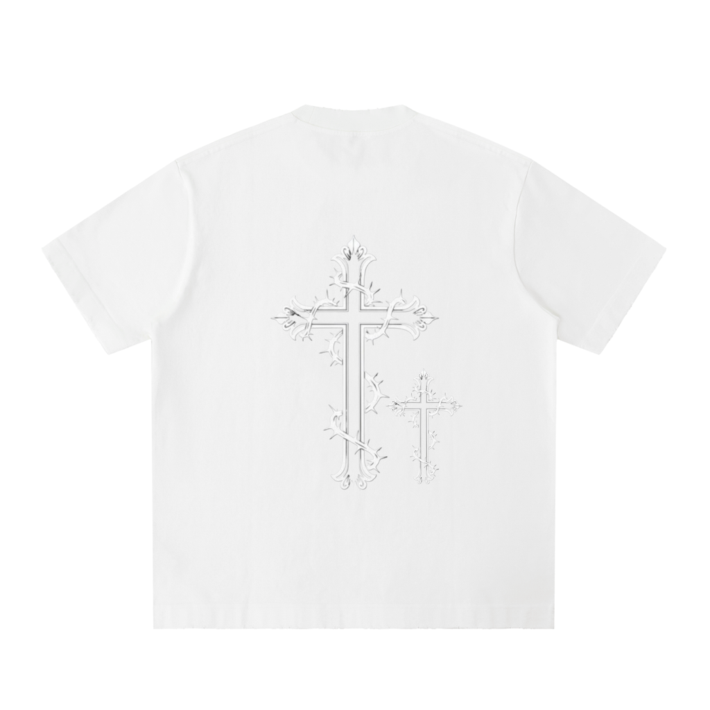 Heavyweight Vintage Washed Frayed T-Shirt