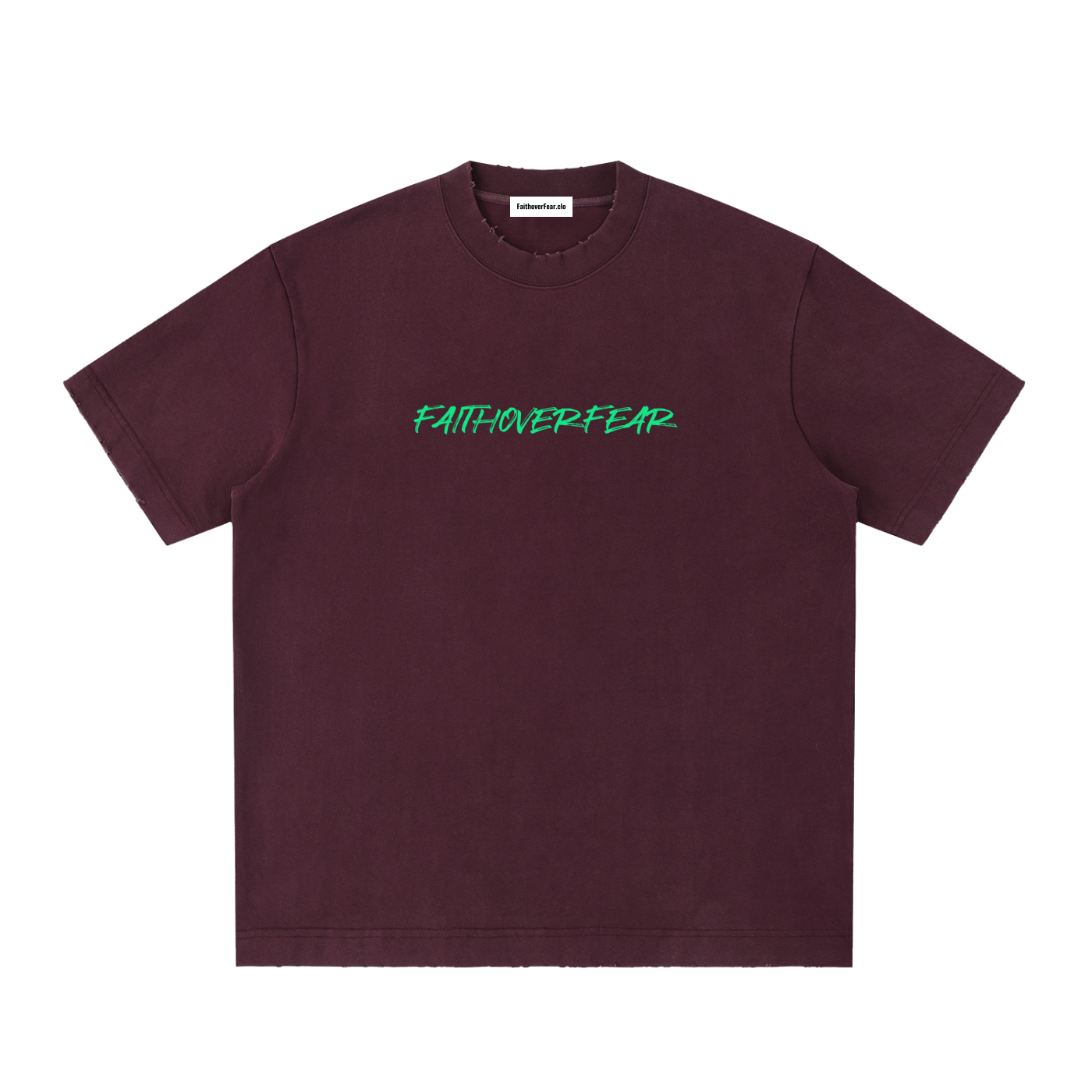 Heavyweight Vintage Washed Frayed T-Shirt