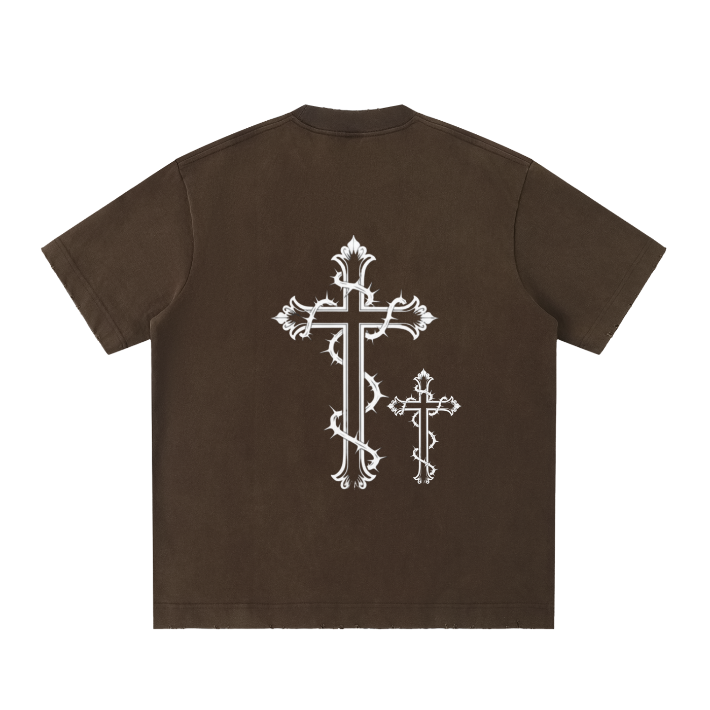 Heavyweight Vintage Washed Frayed T-Shirt