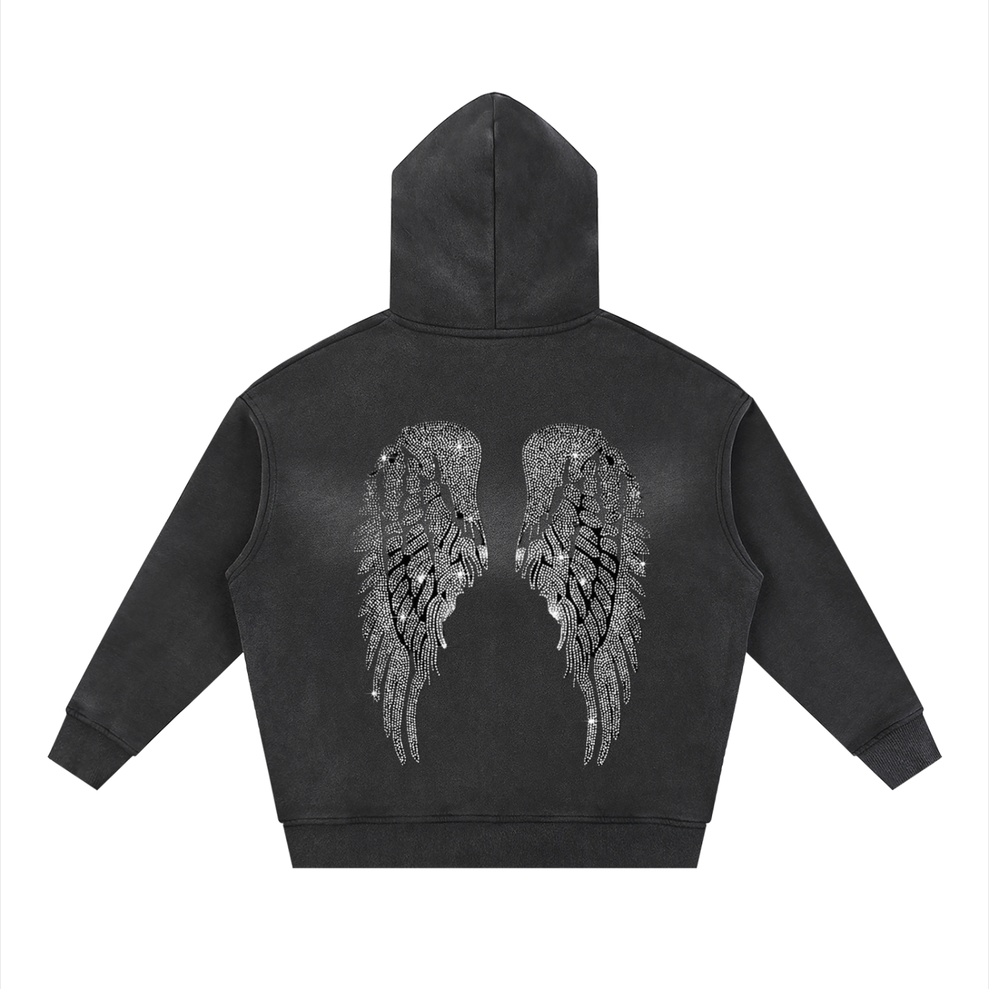 Sunfade Two-way Zipper Boxy Fleece Hoodie