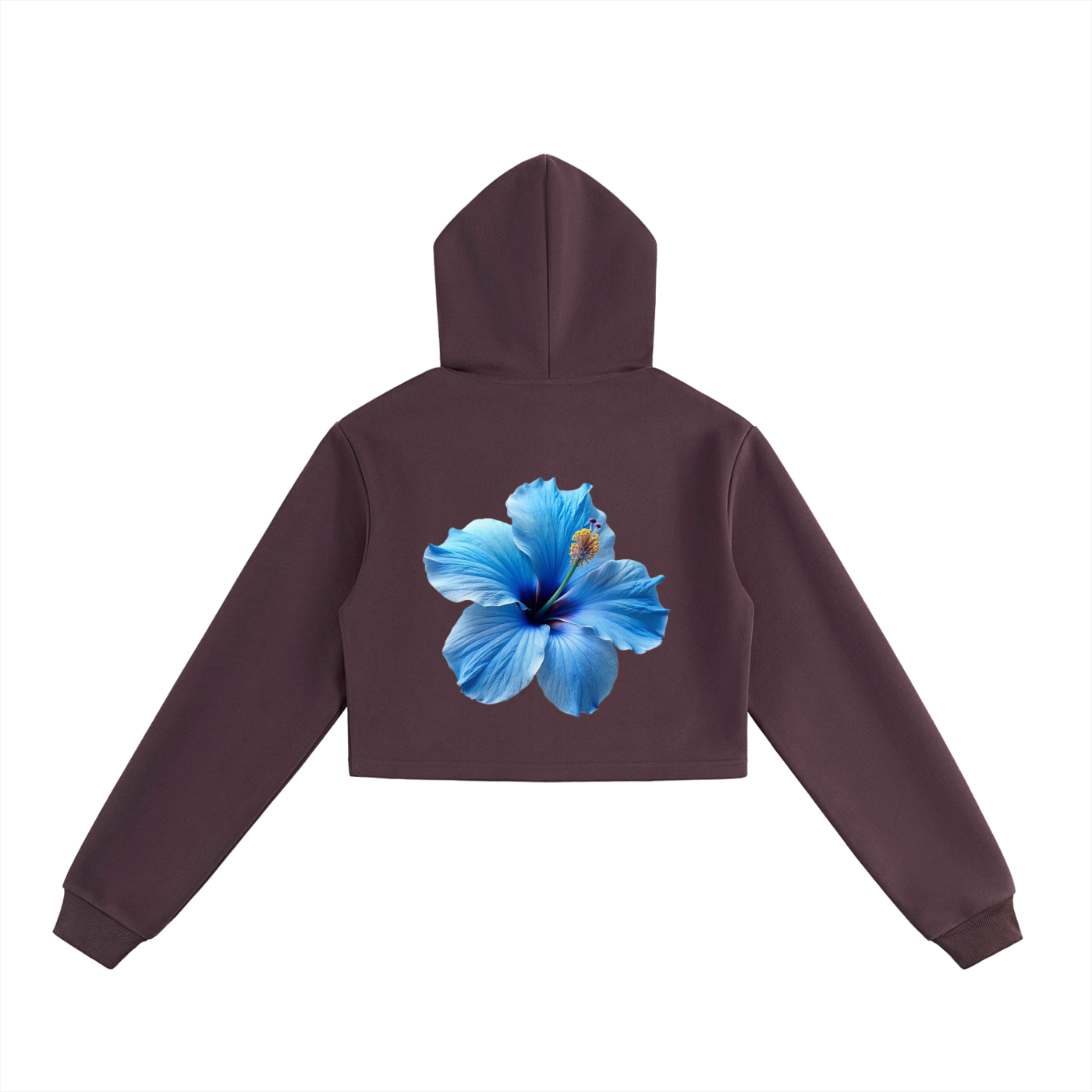 Essential Cropped Zip-Up Hoodie
