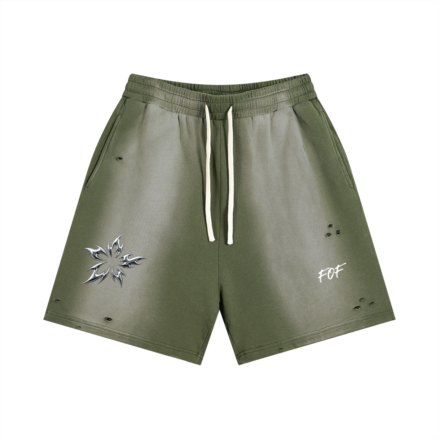 Sun Fade Distressed Shorts