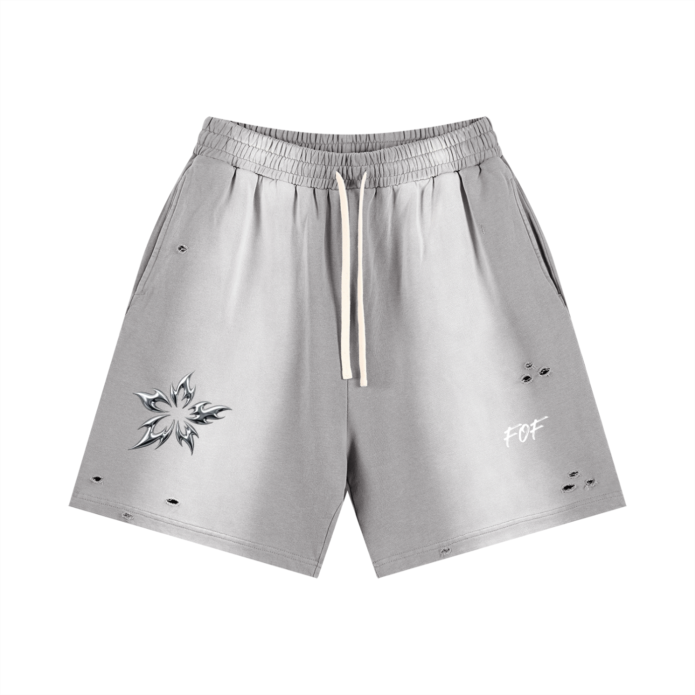 Sun Fade Distressed Shorts