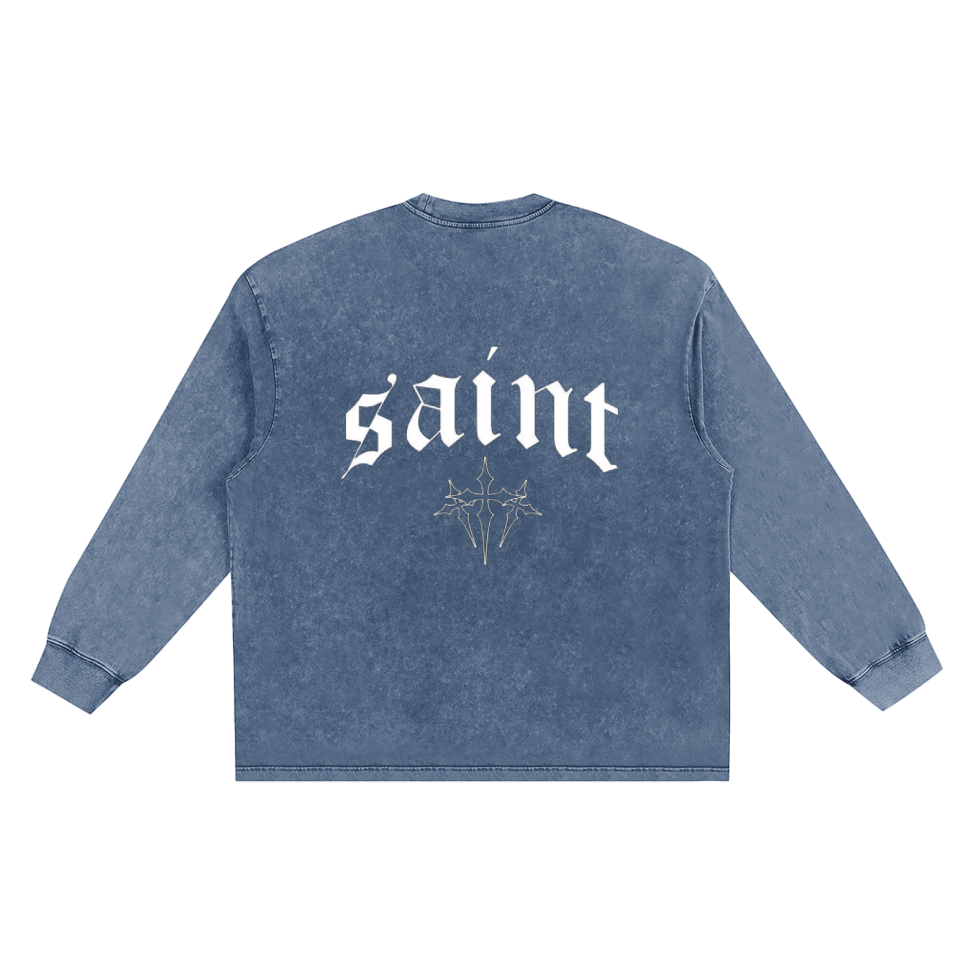 Snow Washed Frayed Edge T-Shirt