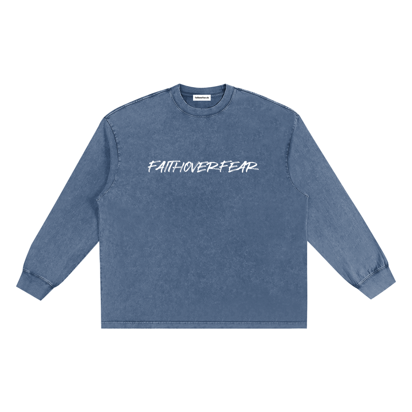 Snow Washed Frayed Edge T-Shirt