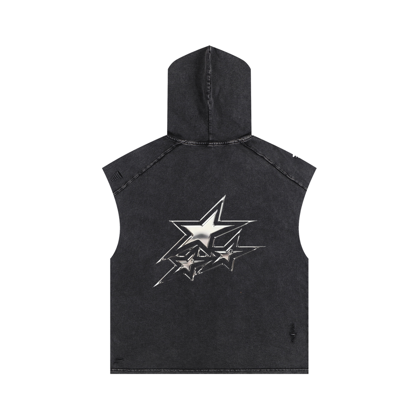 Snow Washed Boxy Hooded Tank Top