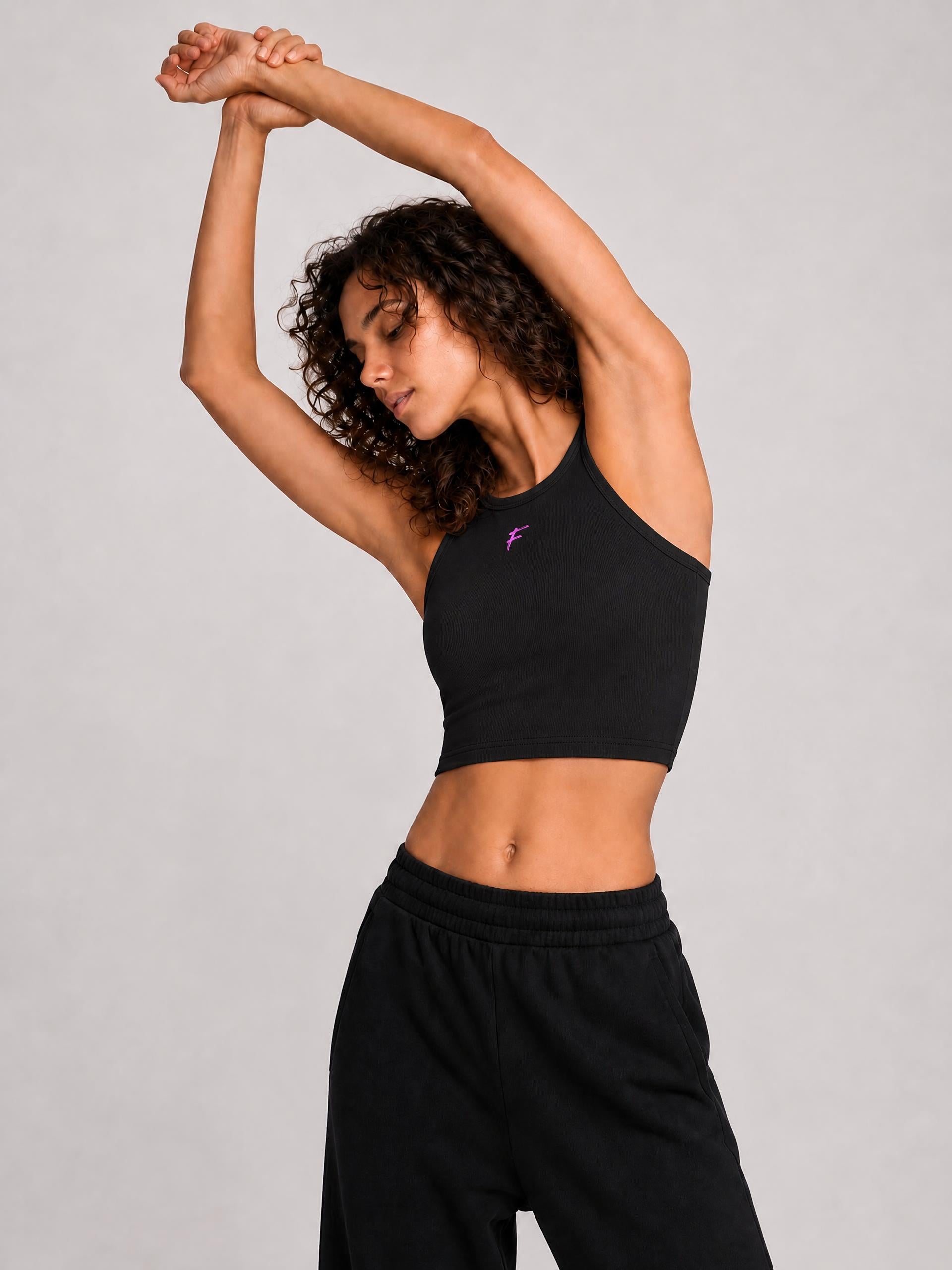 Women's Tight Crewneck Crop Tank Top