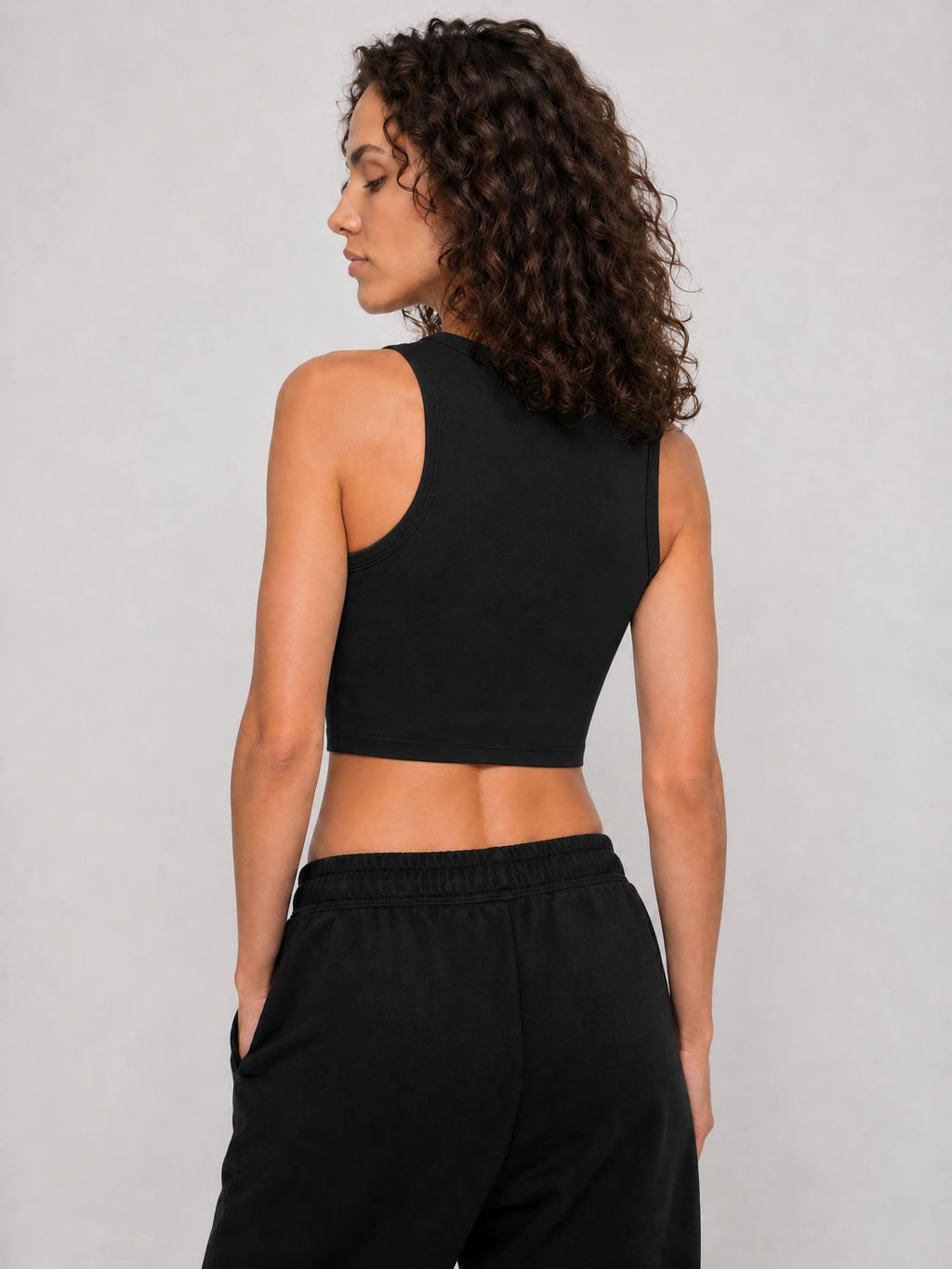 Women's Tight Crewneck Crop Tank Top