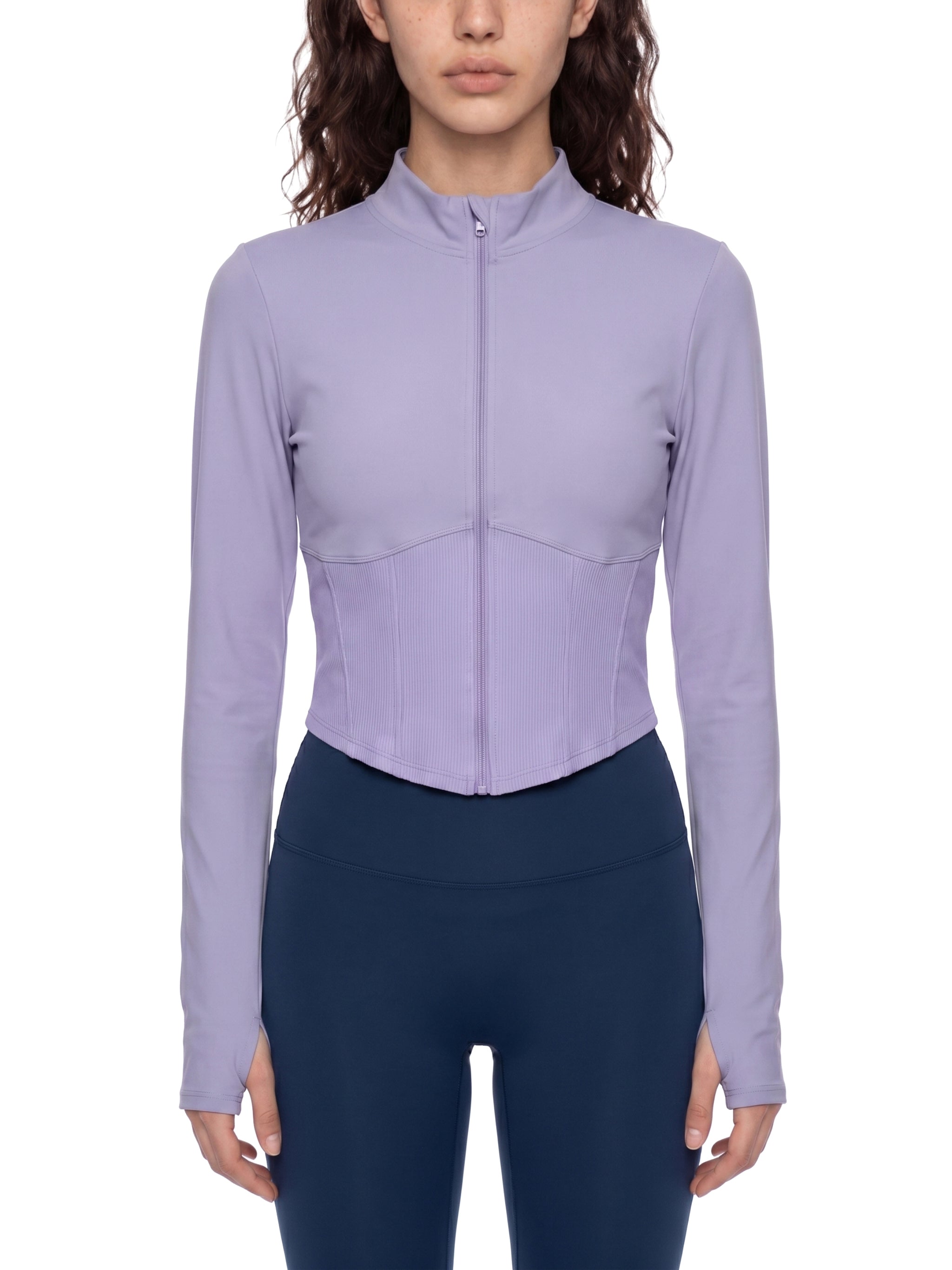 Women's Slim Fit Full-Zip Yoga Jacket