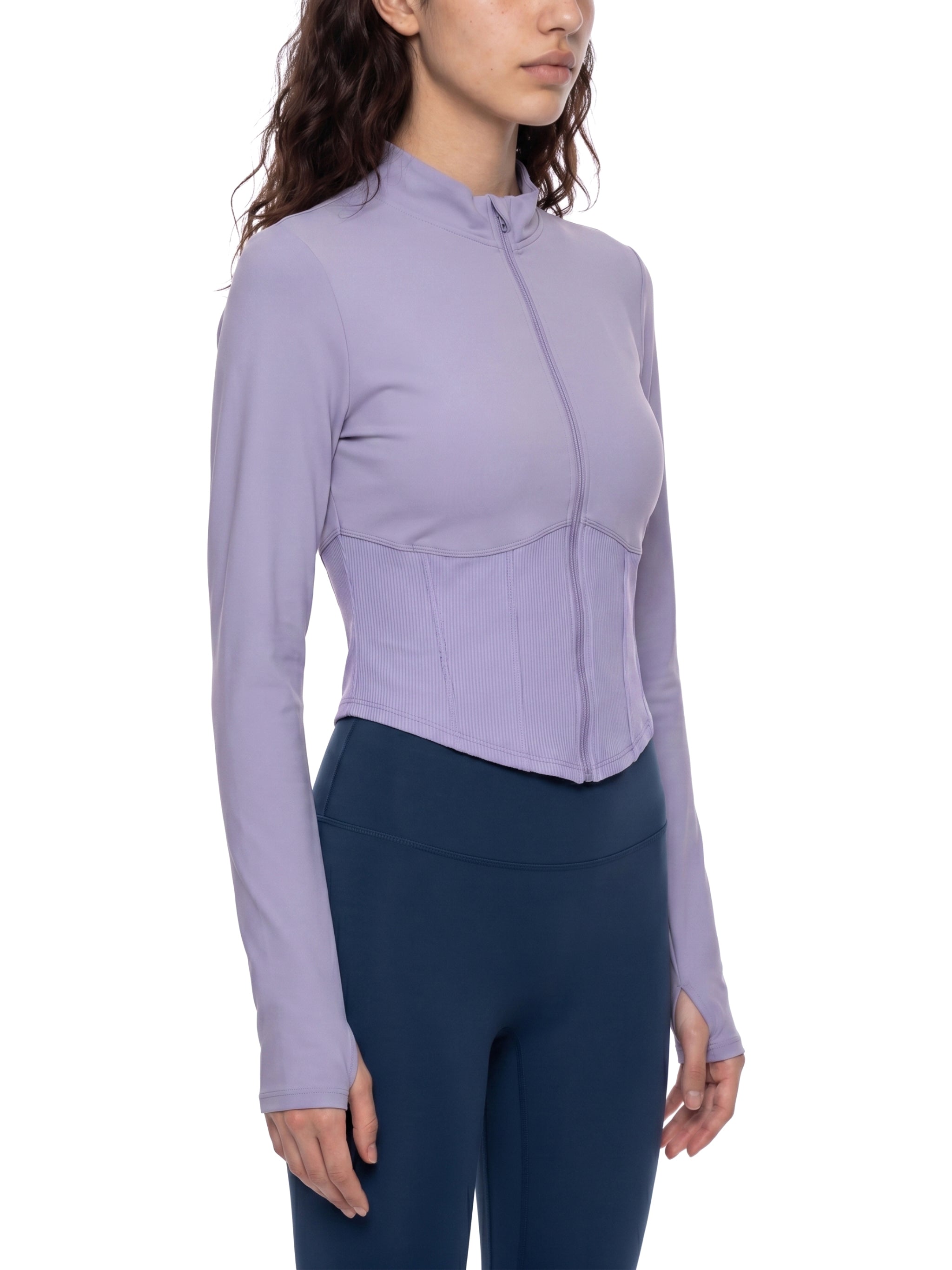 Women's Slim Fit Full-Zip Yoga Jacket